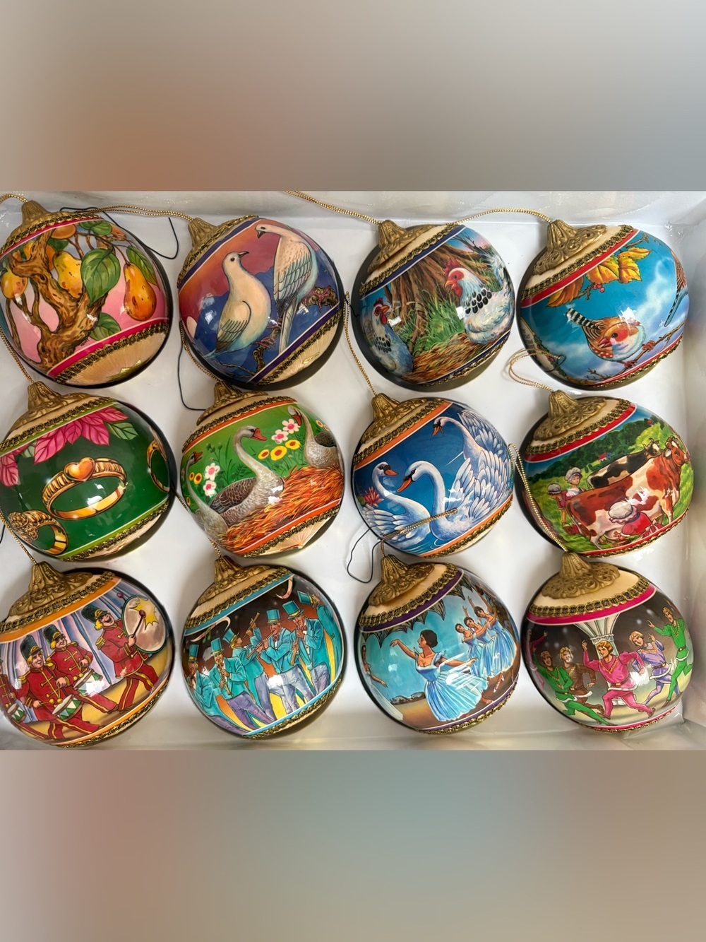 12 Days of Christmas Ornament Set from 
Trim a Home, Original Box